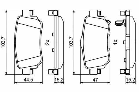 Колодки гальмівні (задние) Nissan Qashqai II/X-Trail/ Renault Kadjar 13-