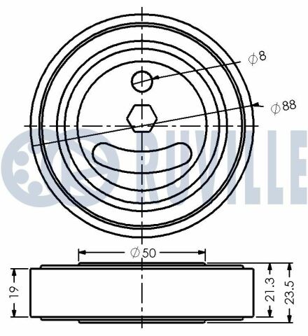 Ролик натяжной grand vitara 2,5-2,7 -03
