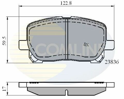 CBP01132 Comline - Тормозные колодки для дисков