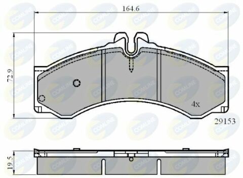 CBP0271 Comline - Тормозные колодки для дисков