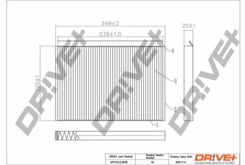 DP1110.12.0078 Drive+ - Фільтр салону