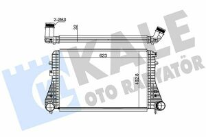 KALE VW Интеркулер Audi A3,Caddy III,Golf VI,Touran,Skoda Octavia III,SuperB II 1.6/2.0TDI