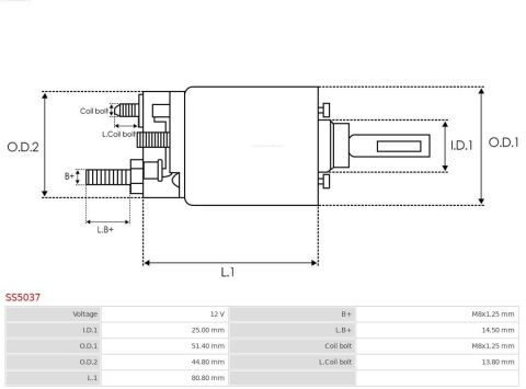Реле стартера втягуюче (12V) Citroen Berlingo/Jumper/Jumpy/Fiat Scudo/Peugeot Boxer/Expert/Partner 94- Реле стартера втягуюче (12V) Citroen Berlingo/Jumper/Jumpy/Fiat Scudo/Peugeot Boxer/Expert/Partner 94-