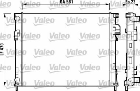 Радиатор охлаждения Renault Trafic 01-