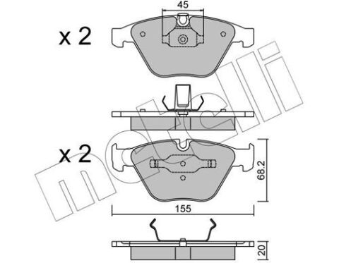 Колодки тормозные (передние) BMW 3 (E90/E91/E92/E93) 04-13/X1 (E84) 09-15/Z4 (E89) 09-16