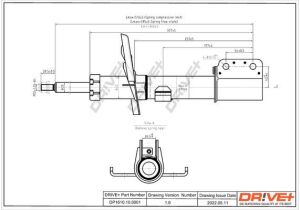 Амортизатор (передний) Renault Clio III 05-(GAS)