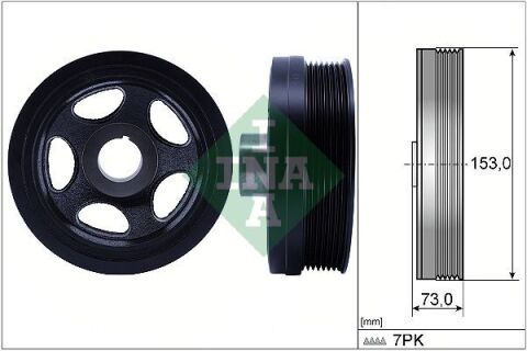 Шкив коленвала MB E-class (W211) 05-08