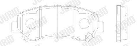 JURID NISSAN Гальмівні колодки передні Qashqai,X-Trail 07-