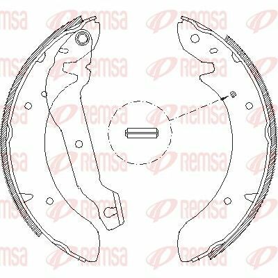 Тормозные колодки 228x45 taunus 79-, sonata 3.0 bendix