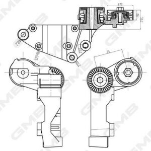 Ролик натяжной focus 1.8tdci/tddi -04, transit connect 1.8di/tdci 02-. ford