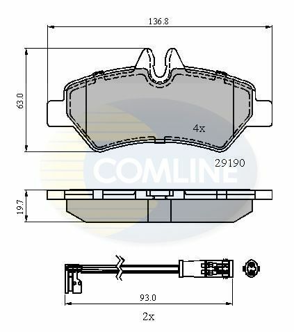 CBP21556 Comline - Гальмівні колодки до дисків