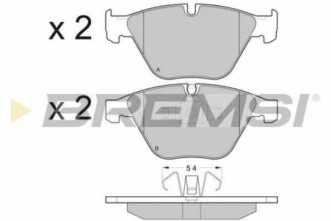 Тормозные колодки пер. BMW 3 (E90)/5 (E60)/7 (E65) 02-13 (ATE)