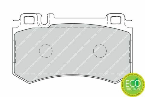 Гальмівні колодки зад. MB W211/W220 01-08 (brembo) (111,5x63,9x15,8)