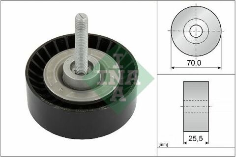 Ролик генератора Ford Mondeo II 2.0/1.8/Galaxy II 2.0i 16V- (паразитный) (70x25.5)