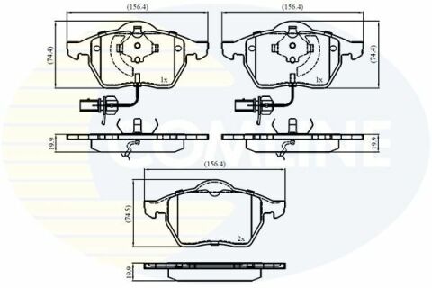 CBP11025 Comline - Тормозные колодки для дисков