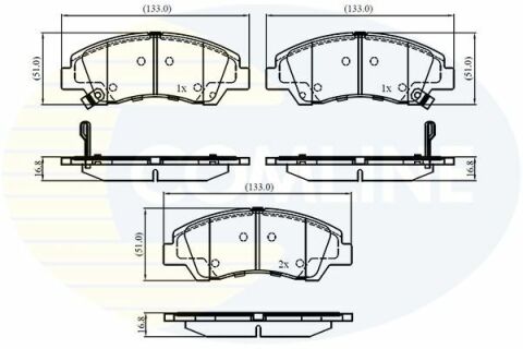 CBP32230 Comline - Тормозные колодки для дисков