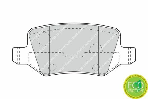 Тормозные колодки (задние) MB A-class (W168/W169)/B-class (W245) 97-12