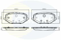Комплект гальмівних накладок, дискове гальмо