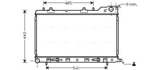 Радіатор охолодження SUBARU FORESTER (2002) 2.5
