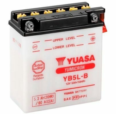 МОТО Yuasa 12V 5,3Ah YuMicron Battery YB5L-B(сухозаряженный)