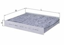 Фільтр салону Focus II/Volvo S40 04- (вугільний)