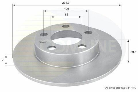 ADC1414 Comline - Диск тормозной с покрытием