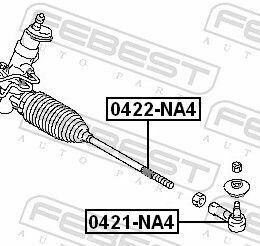 Тяга рульова Mitsubishi Grandis 04-11