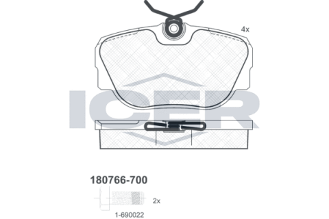 Колодки тормозные (передние) BMW 3 (E30) 82-94/Z1 88-91