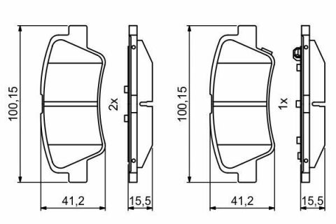 Колодки гальмівні (задні) Kia Sportage/Ceed/Rio/Optima/Hyundai Accent/i10/i20/i30/i40/Elantra 10-