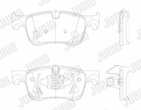 JURID CITROEN Тормозные колодки передн.C4 Grand Picaasso, C4 Picasso 13-