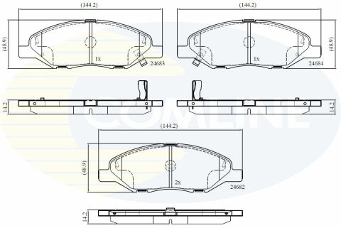 CBP36044 Comline - Тормозные колодки для дисков