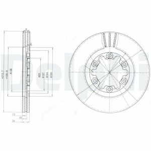 тормозной диск ranger (er, eq, r_) 2.5 td 4x4 02-06, mazda b-serie (un) 2.5 td 4wd 99-06