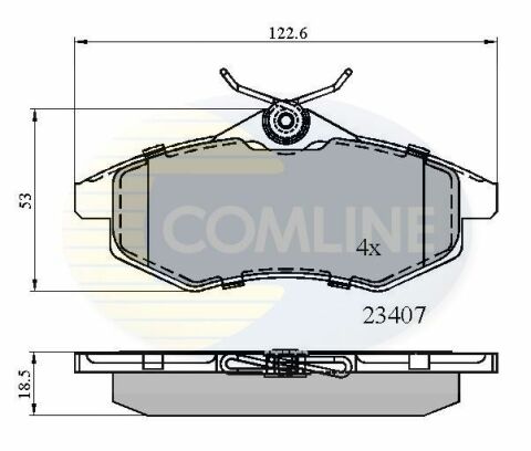 CBP01145 Comline - Тормозные колодки для дисков