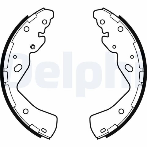 Колодки тормозные барабанные RANGER 2.5 D 99-02, MAZDA B-SERIE 2.5 D 99-06, NISSAN NP300 NAVARA 2.5 dCi 4x4 14-