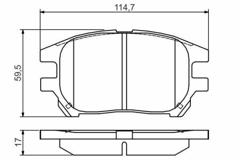 Тормозные колодки передние Lexus RX 01-