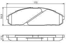 Гальмівні колодки передні Patrol GR I 4.2 88- NISSAN