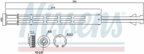 Осушитель VW CC(11-)1.8 TSI(+)[OE 3C0.898.191]