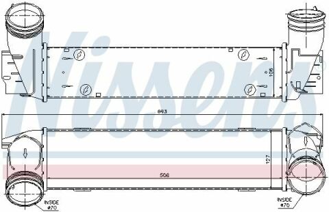 Интеркулер BMW 3 E90-91-92-93(05-)335d(+)[OE 1751.7.800.682 ]