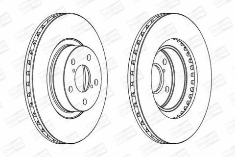 CHAMPION SUBARU Диск гальмівний передн.Forester 97-,Impreza,Legacy 91-