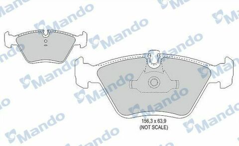 MBF015406 MANDO Гальмівні колодки до дисків