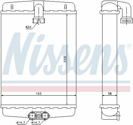 Радиатор печи MB S-class (W220)/E-class (W210) -03