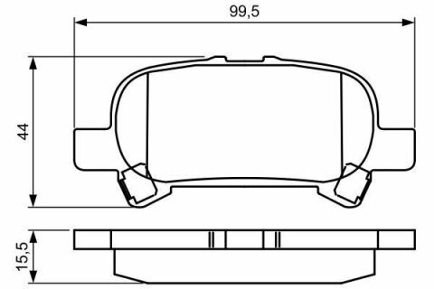 Тормозные колодки (задние) Toyota Camry/Avalon 99-12