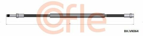 Гальмівний шланг зад VW LT 99-06 (450mm) Гальмівний шланг зад VW LT 99-06 (450mm)