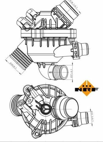 Термостат BMW X5 (E70)/X6 (E71/E72) 06-10 (N52/N54/N55)