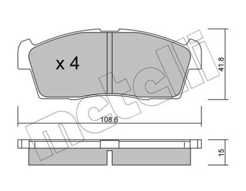 Колодки гальмівні (передні) Citroen C-Zero/Peugeot Ion 10-