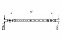 Шланг гальмівний задній MINI 10-BMW
