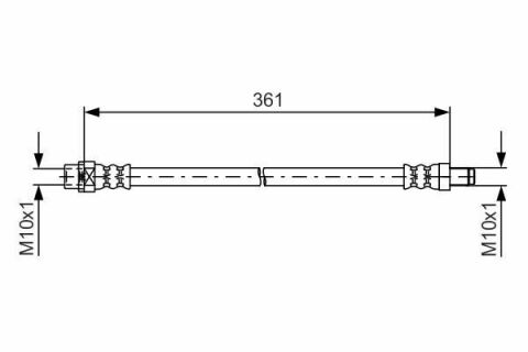 Шланг тормозной задний MINI 10- BMW