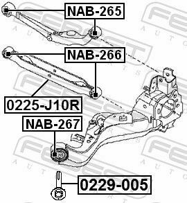 Болт с эксцентриком Qashqai/X-Trail 07-