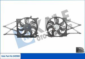 Вентилятор радіатора Opel Astra G, Zafira A 1.2/2.2 98–