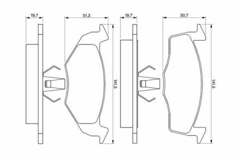 Колодки гальмові передні VW Golf III, Polo 95-01